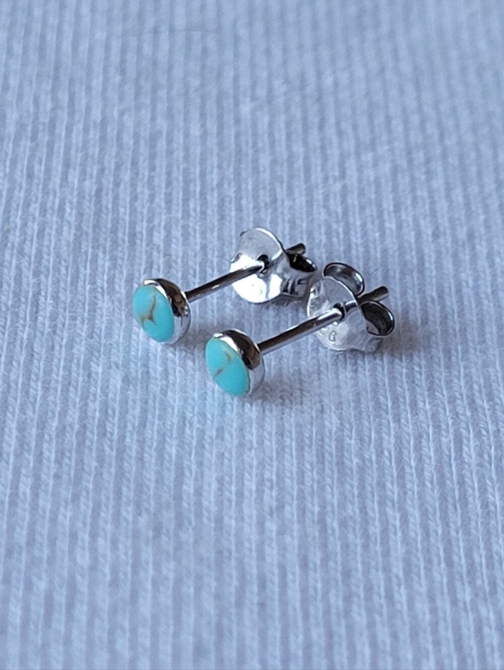 4mm Turquoise Stud Earrings